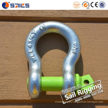 Zinc Plated Drop Forged Us Type Screw Pin Anchor Shackle